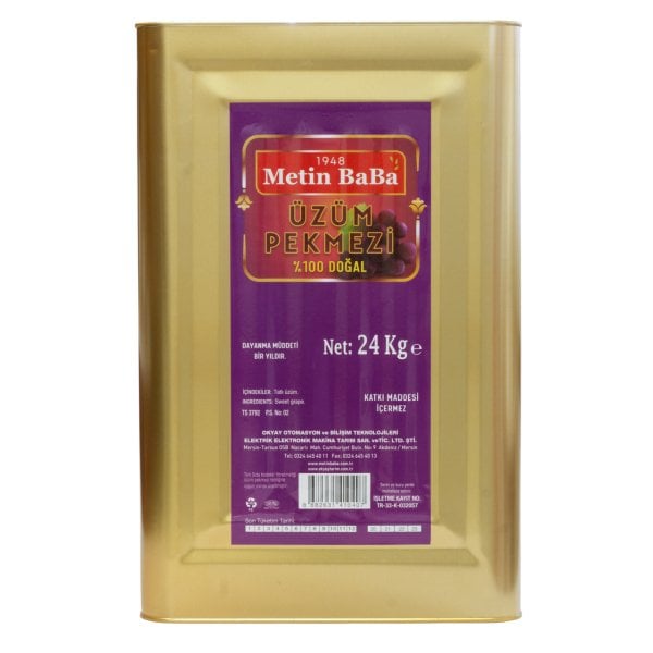 Teneke Üzüm Pekmezi 24 kg